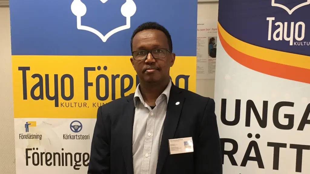 Saciid Axmed Siyaad, guddoomiyaha ururka Tayo ee Borlänge.