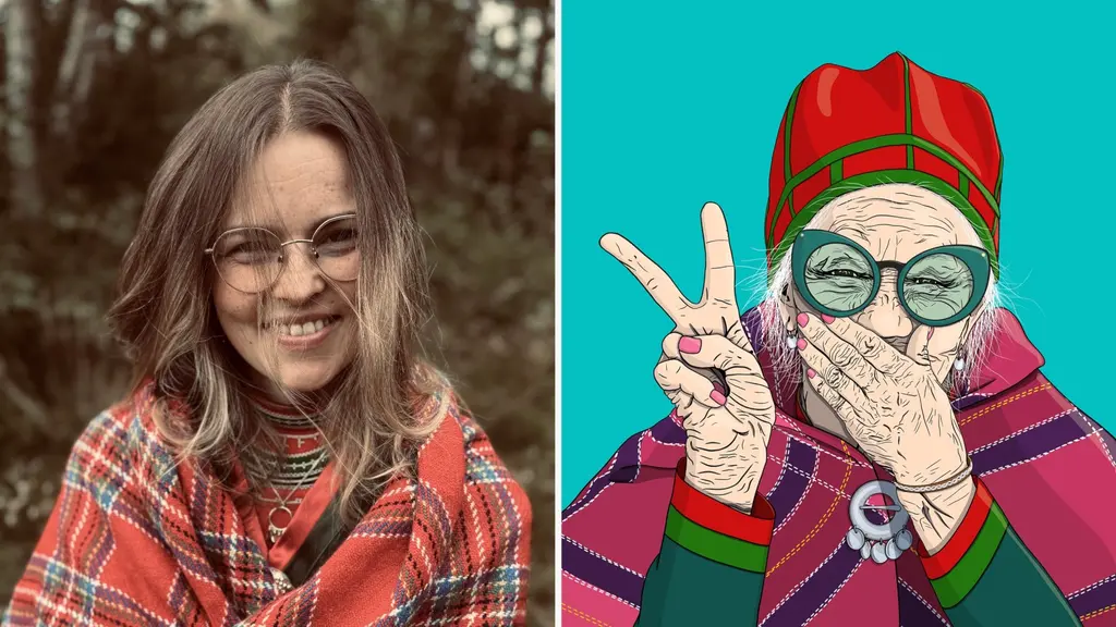 Aino Danielsen och hennes illustration