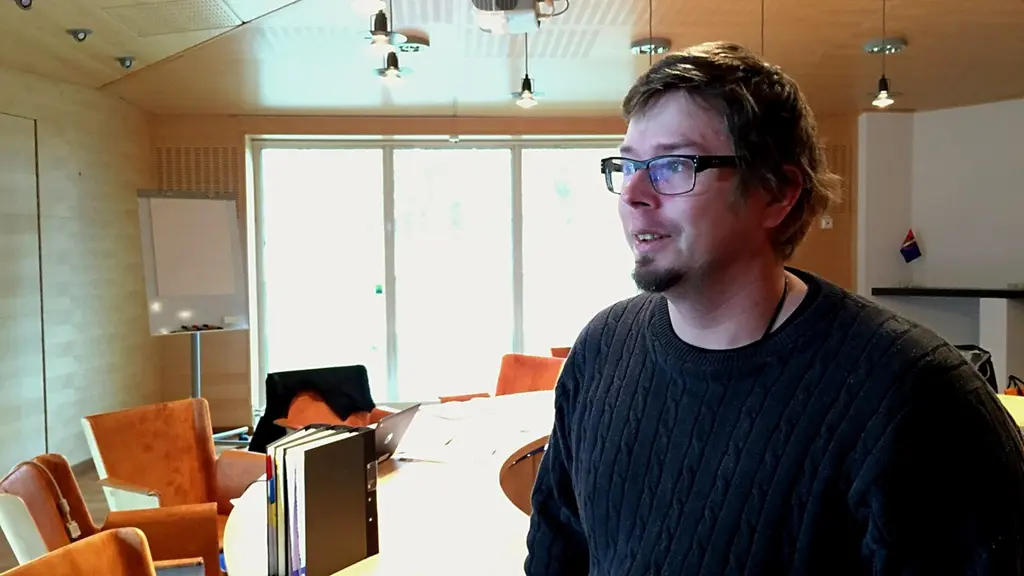 Mattias Kristoffersson, vice ordförande Sameskolstyrelsen. Foto: Marja Påve/ Sameradion & SVT Sápmi