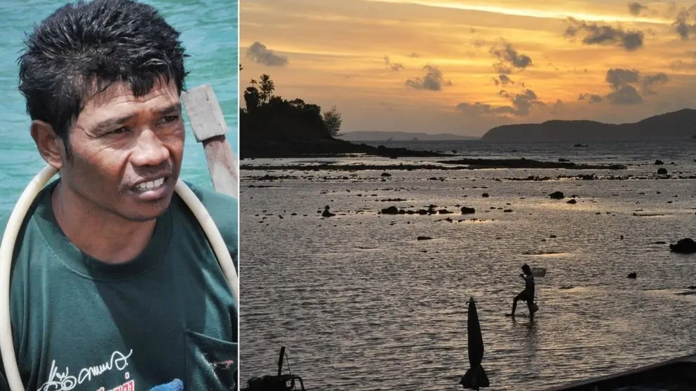 Sert, en av det så kallade havets folk, har vägrat lämna Phukets södra udde i Thailand. Foto: SVT