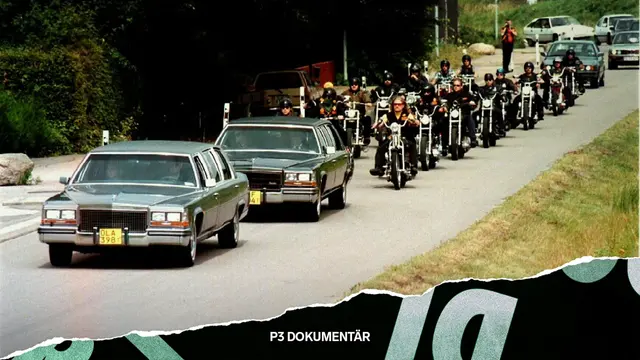 Motorcyklister från Bandidos deltar i begravningen av Jan Krogh ”Face” Jensen