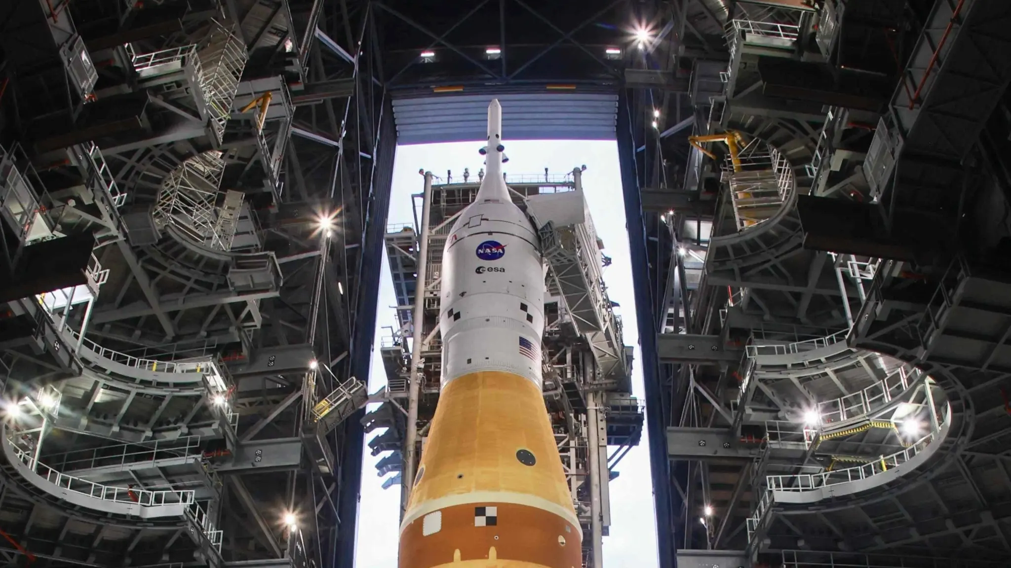 Toppen av raketen Artemis 2.