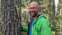 Jörgen Sjögran hittar garnlav.