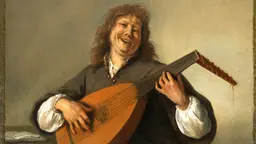 Jan Steens självporträtt med luta.
