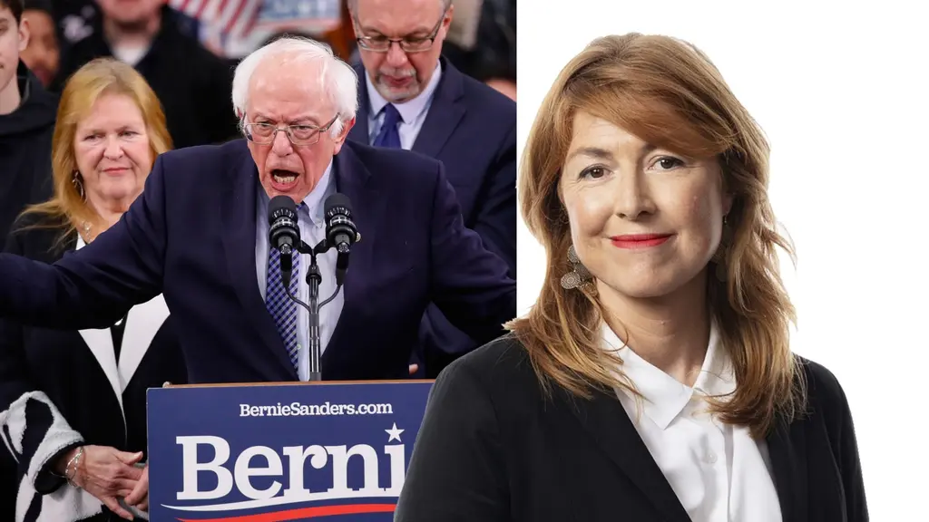 Bernie Sanders och Kajsa Boglind.