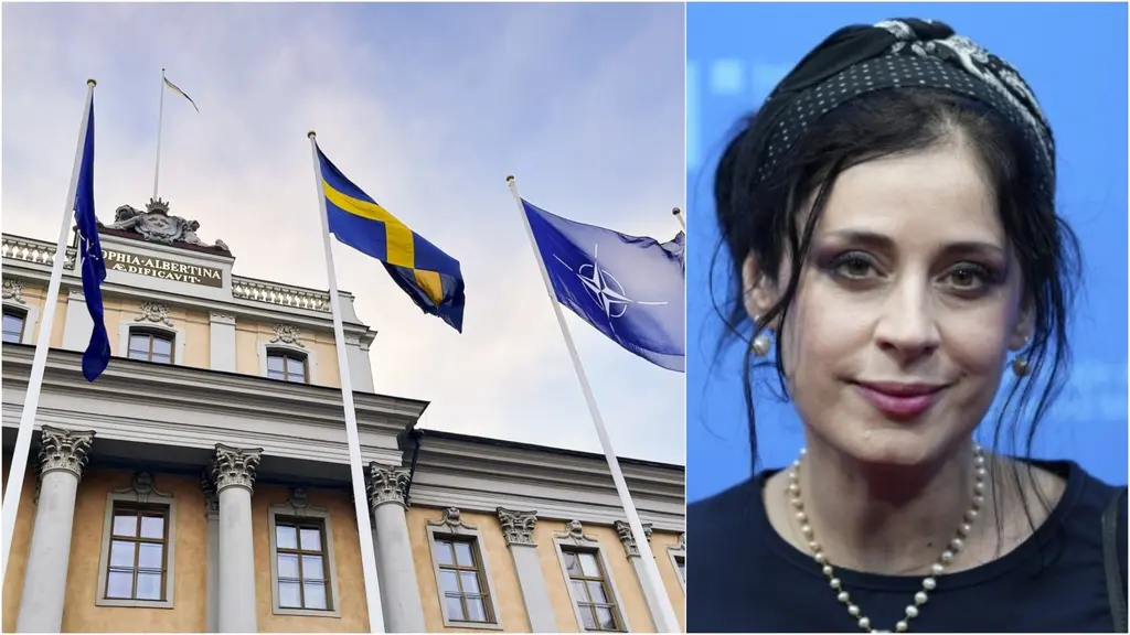 Bild på Utrikesdepartementet och filmaren Maryam Moghaddam.