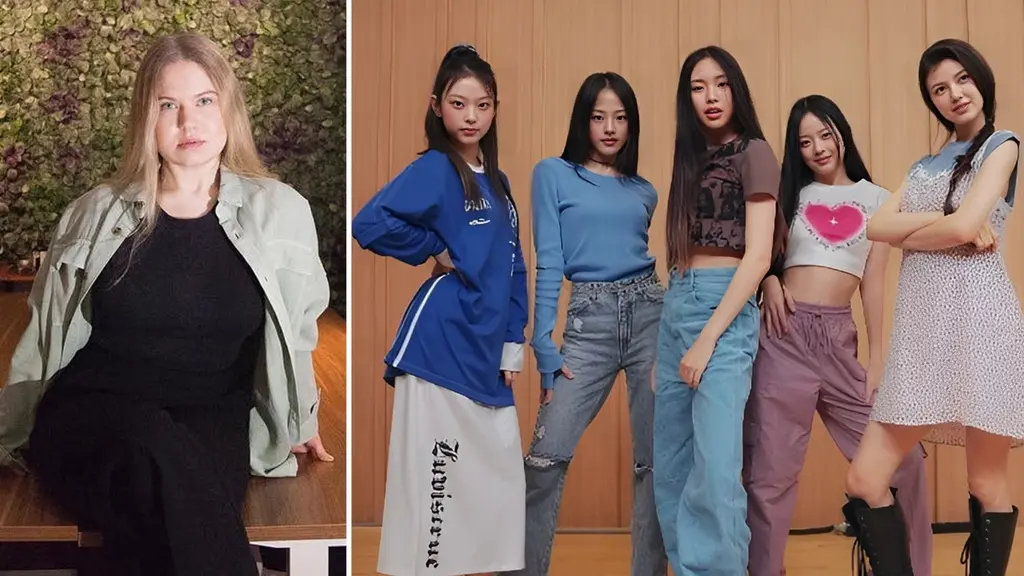 Ylva Dimberg och K-popgruppen NewJeans