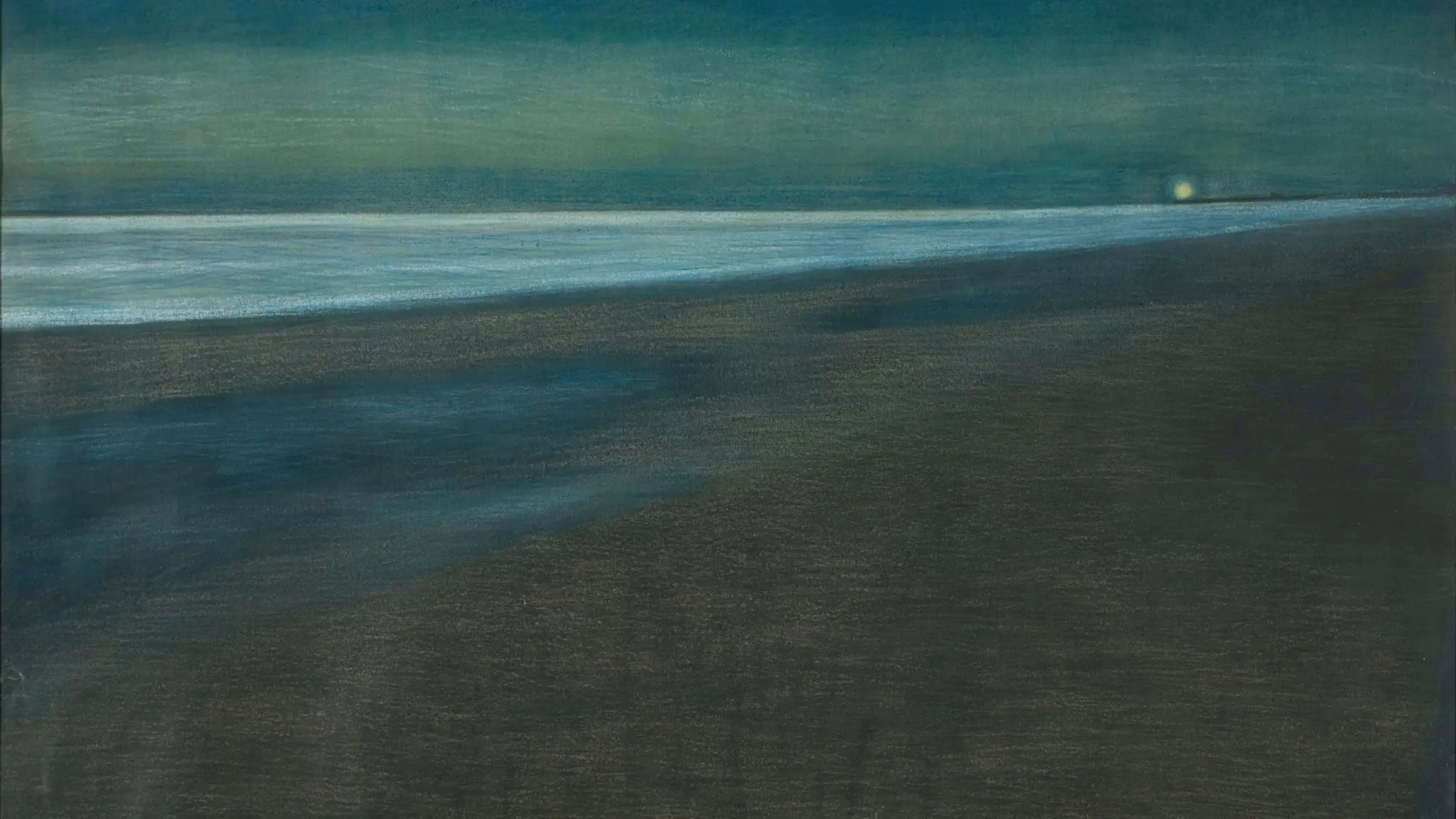 Beachview at night av Léon Spilliaert 