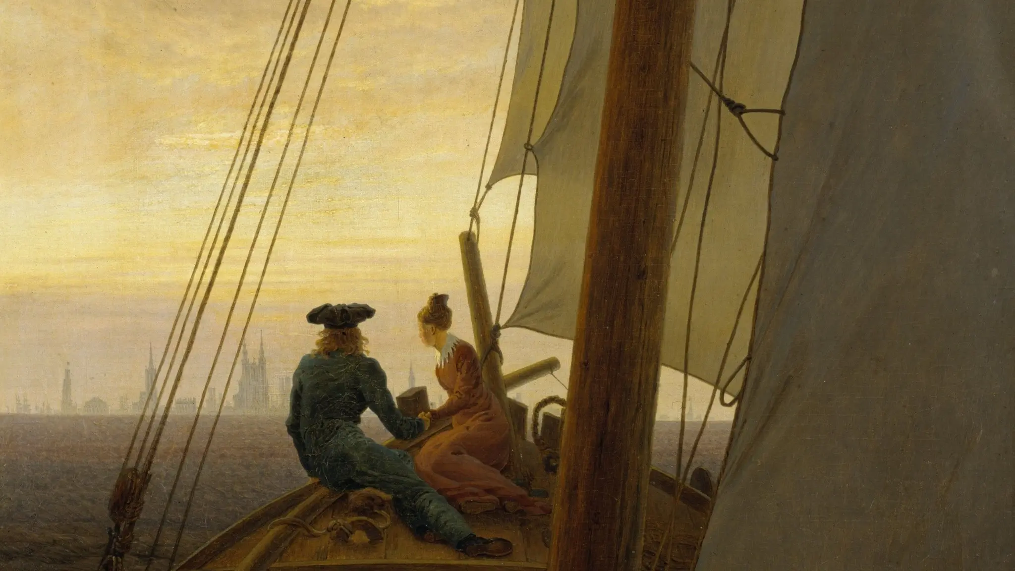 Caspar David Friedrich - On the Sailing Boat