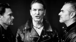 Knut Berggren, Marcus Schenkenberg och Rafael Edholm i "A-Men To That".