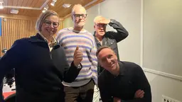 Maja Aase, Kristian Luuk, Calle Norlén och Göran Everdahl.