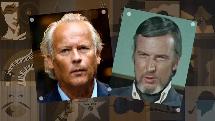 Bilder på Klas Östergren 2022 och Björn Lövin 1972