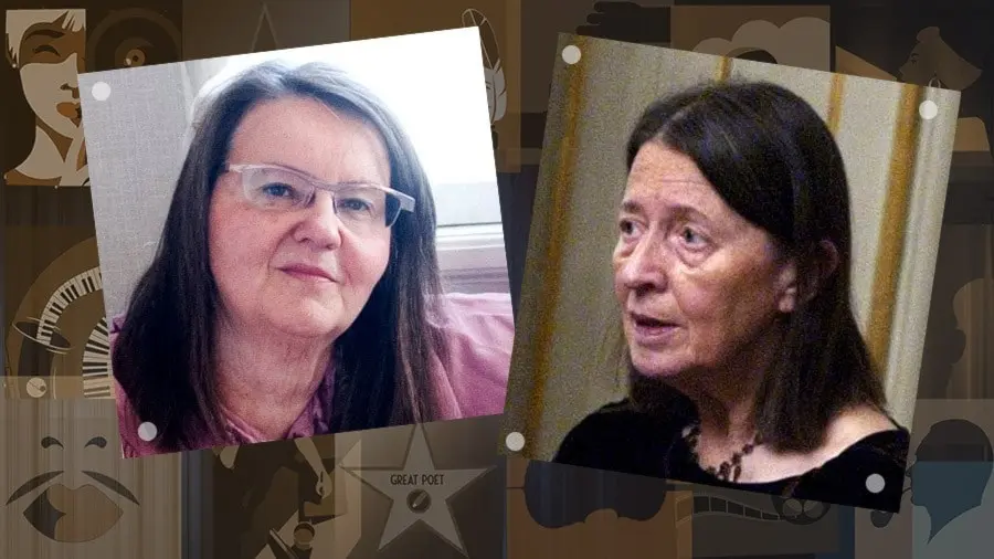 Eva Ström tittar säkert in i kameran. Birgitta Trotzig laddar inför tal på Svenska Akademien.