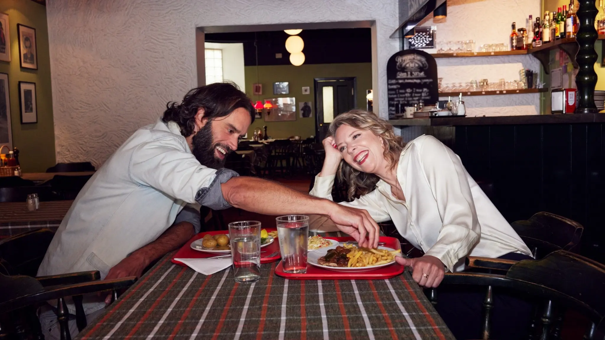David Mehr och Katherine Zimmerman. Programledare på Talkshow i P1. 