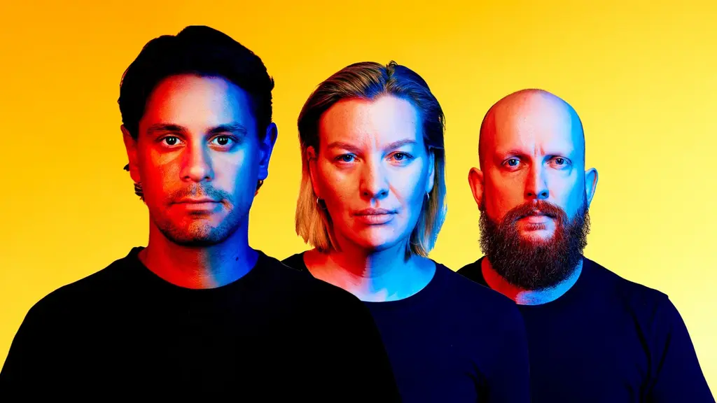 Ahmet Yaraman, Sara Sundberg och Alfred Jansson.