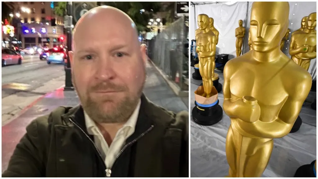 Henrik Dorsin i Los Angeles för att närvara vid Oscarsgalan