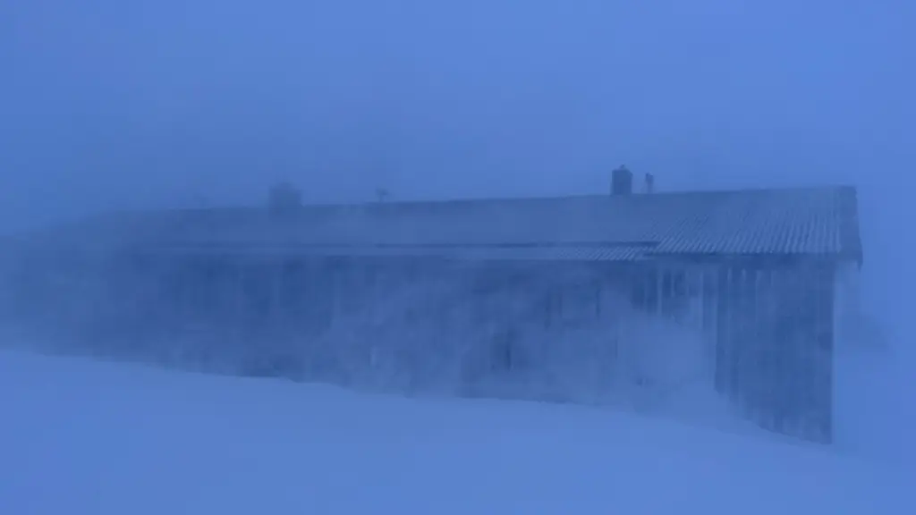 Hus syns knappt i snöstorm