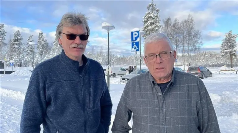 De två lastbilschaufförerna Sture Ohlsson och Kjell Backberg. 