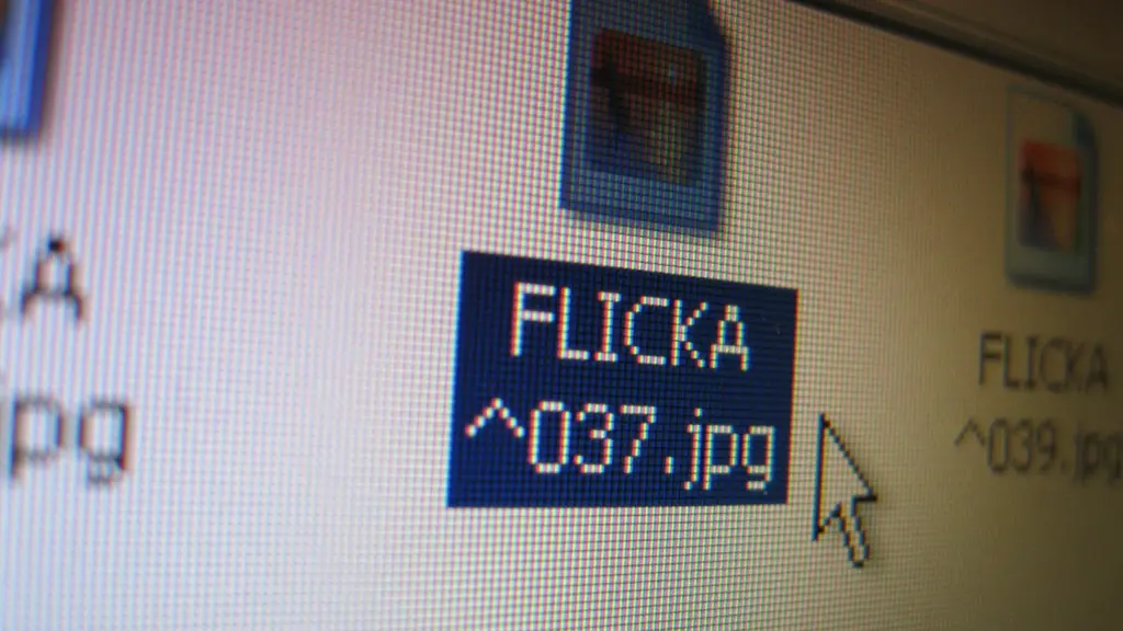 En bildfil med namnet "Flicka" på en dataskärm. Arrangerad bild. Foto: Nick Näslund/Sveriges Radio.