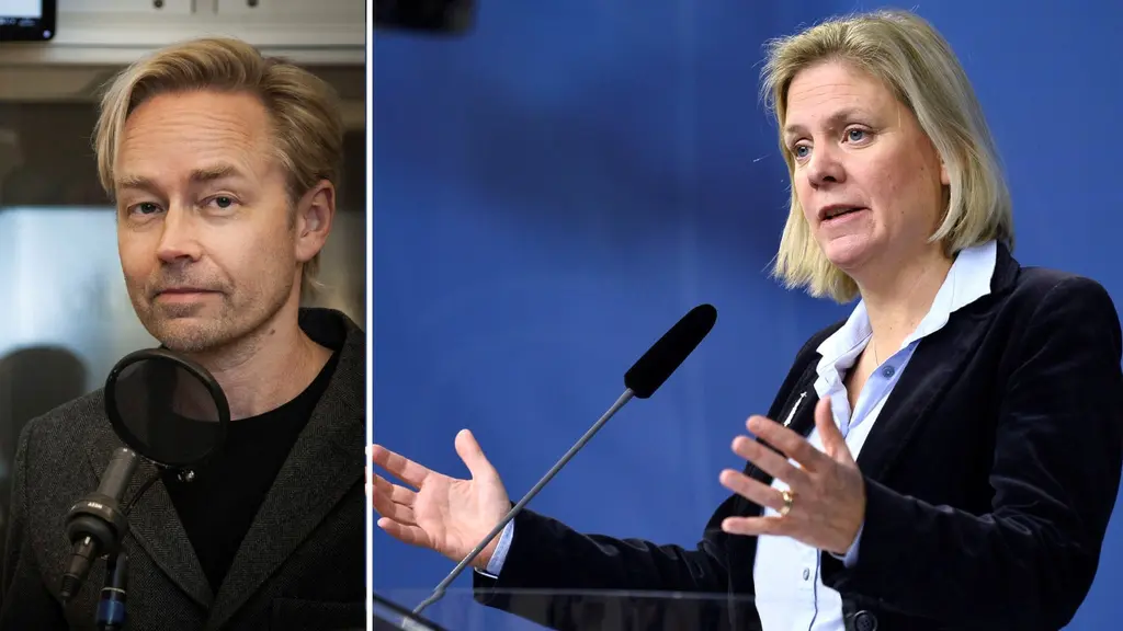 Ekots kommentator Fredrik Furtenbach. Foto: Pablo Dalense/Sveriges Radio. Finansminister Magdalena Andersson. Foto: Marcus Ericsson/TT.