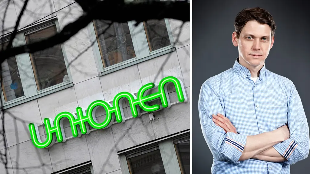 Unionens huvudkontor i Stockholm och förhandlingschefen Niklas Hjert.