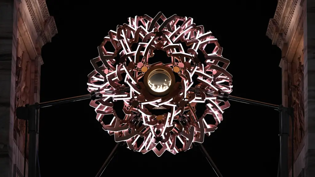 Den olympiska elden i Milano har blivit en samlingsplats