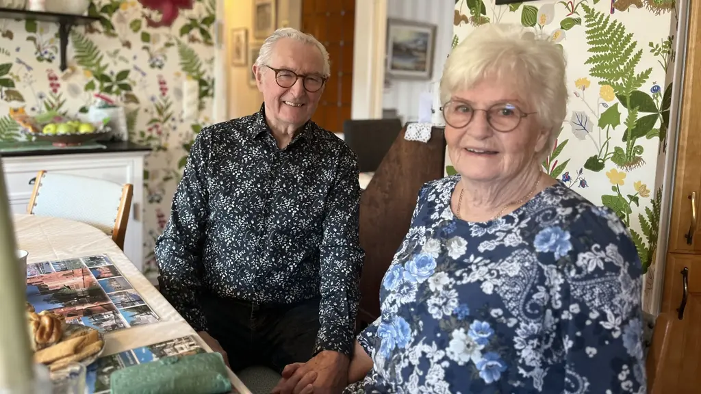 Björn och Lena Tisén, 80-plussare som bekräftar studien som visar att äldre svenskar tillhör de lyckligaste i världen.