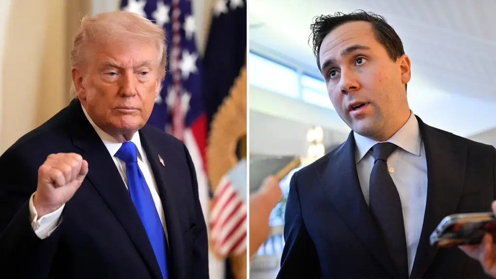 Till vänster: Trump. Till höger: Dousa (M).