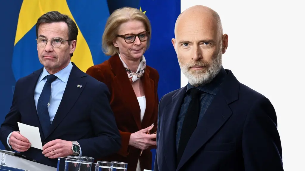 Ulf Kristersson, Elisabeth Svantesson och Knut Kainz Rognerud.