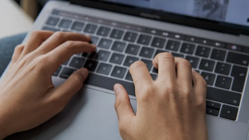 Ungdom skriver på bärbar dator och handlar på nätet, en bild som illustrerar e-handel, näthandel i Sverige och ungas internetanvändning.