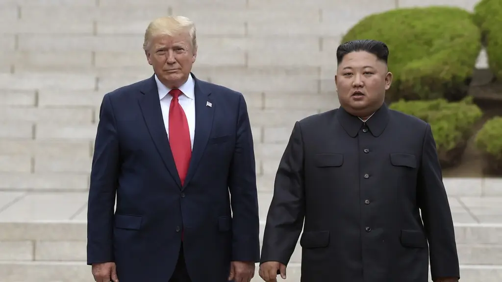 Donald Trump och Kim Jong-Un.