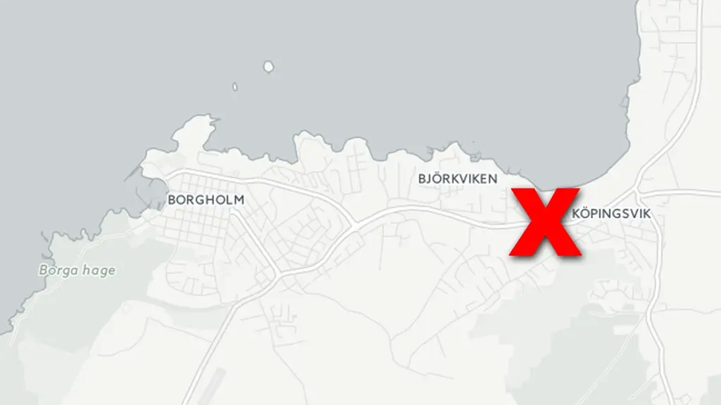 Karta som visar platsen för restaurang Kronan. Foto: CartoDB