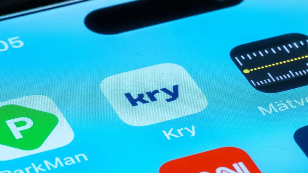 Bilf på en app med företaget Kry. Foto: Magnus Lejhall/TT.