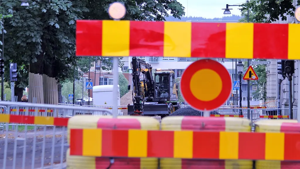 Vägarbete.