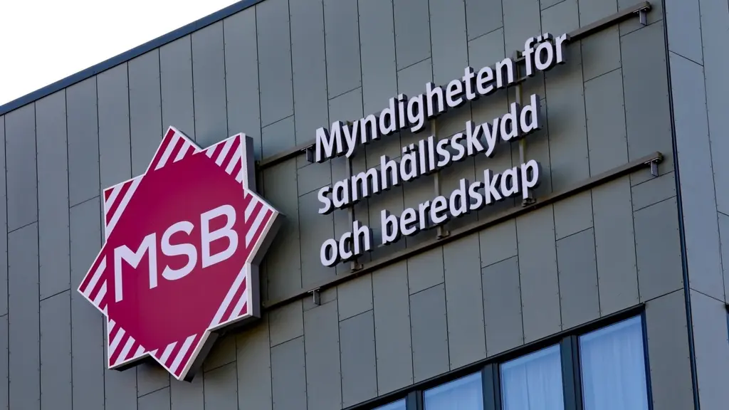 MSB skylt i Karlstad. Foto: Örjan Bengtzing/Sveriges Radio.