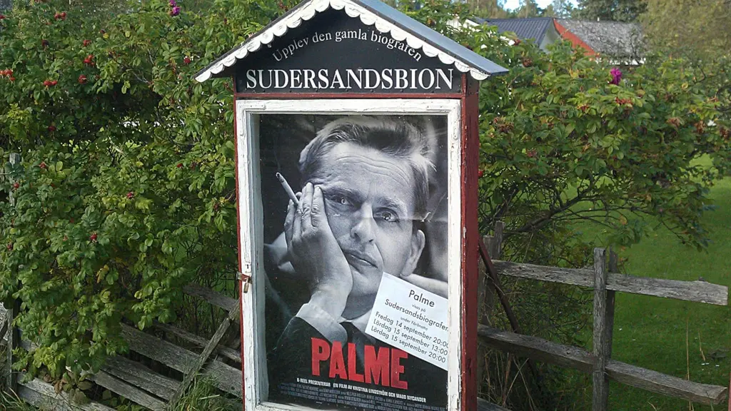 Filmen om Olof Palme visades på Sudersandsbion på Fårö. Foto: Henrik Wallenius/SR Gotland