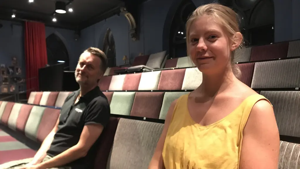 Teaterproducent Liv Olanders och teaterchef Thomas Sundström.