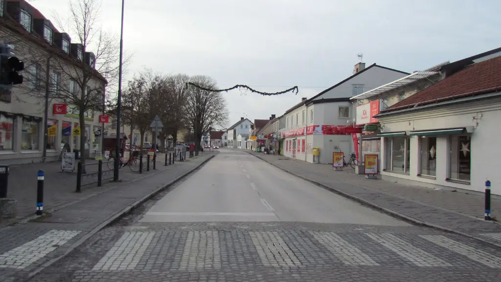 Storgatan i Hemse. Foto: Cristina Jardim Ribeiro/P4 Gotland Sveriges Radio