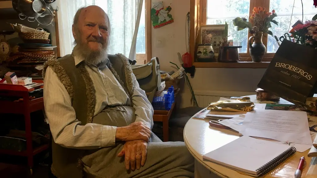 Svend Howard Höst på hans hundraårsdag.