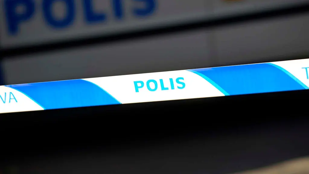 Polisens avspärrning vid en brottsplats. Foto: Fredrik Sandberg/TT.