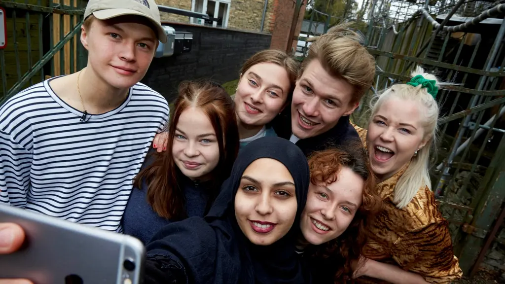 Skådespelarna som ska göra Skam på scenen på teatern Aveny-T i Köpenhamn. Foto: Birger Storm.