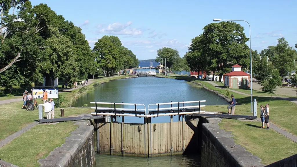 Bergs slussar i Göta kanal.