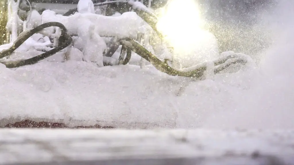 En plogbil som röjer snö