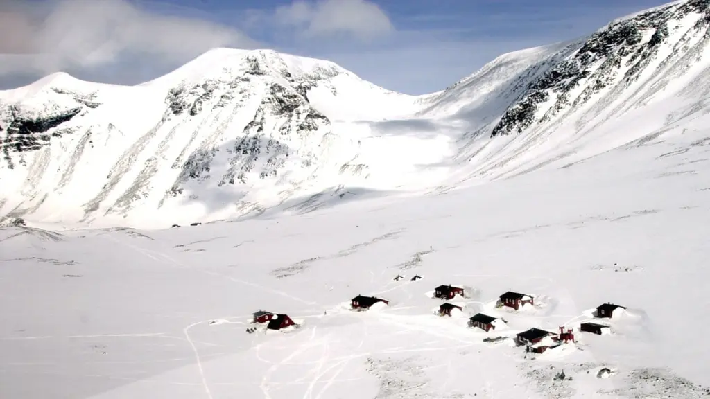 Tarfala fjällstation i Kebnekaise-massivet. Foto: Staffan Löwstedt/Scanpix.