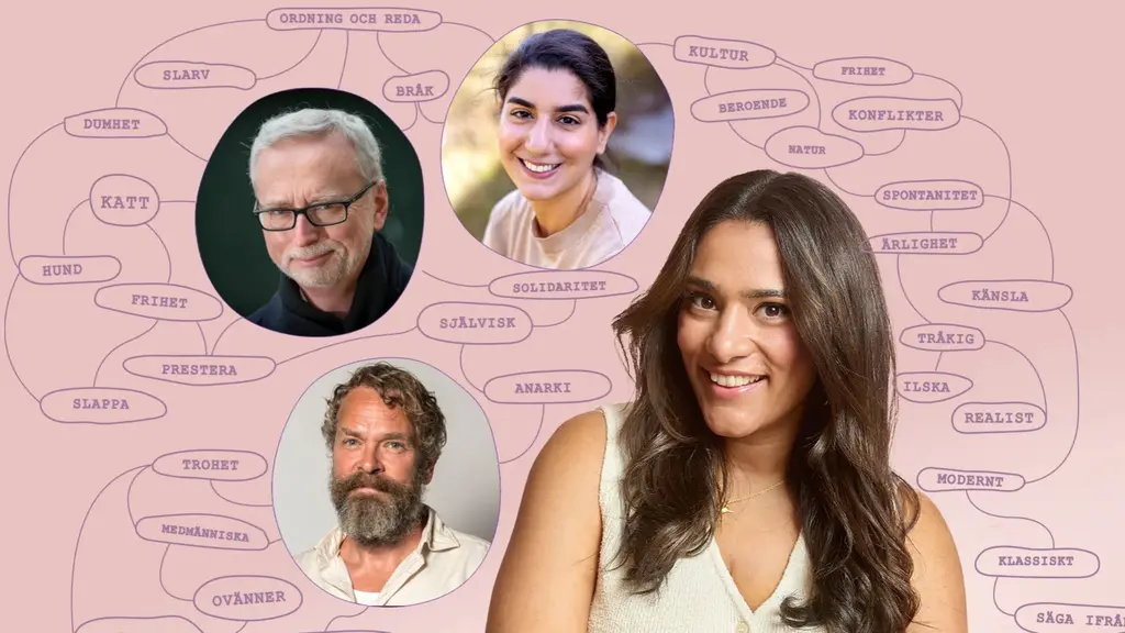 Ett montage med Dick Harrison, Dilan Apak, Per Lasson och Farah Abadi