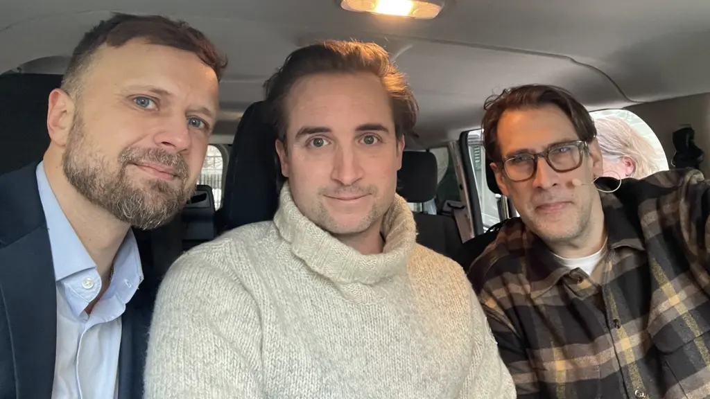 Henrik Jalalian och David Carlqvist tillsammans med Niklas Källner